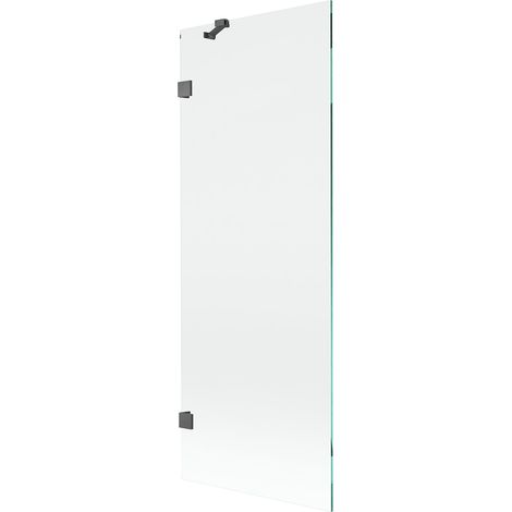 Mexen Lunar mampara de ducha de 1 hoja 70 x 150 cm, transparente, gris oscuro cepillado - 897-070-000-66-00 (1/5)