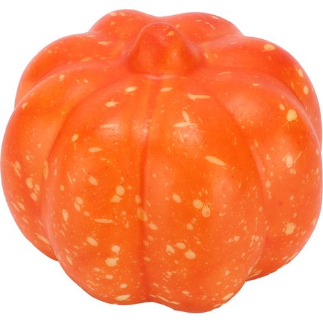 Artificial Pumpkin Mini Plastic Orange Color Pumpkin Ornament for DIY Craft Projects Kitchen Party Decoration (1/5)