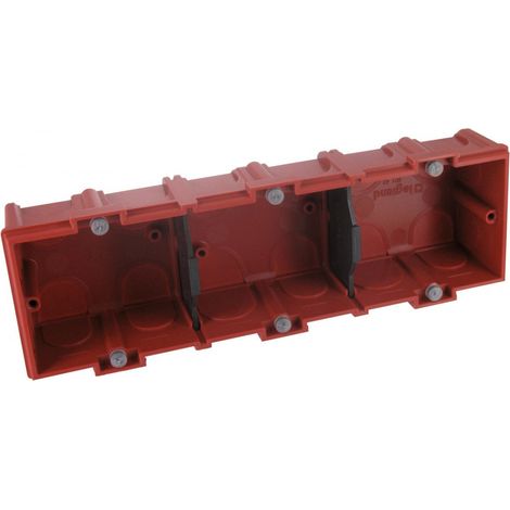 Caja de albañilería 3 puestos 40