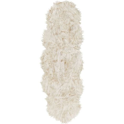 Kunstfellteppich MAMUNGARI Beige 60 x 180 cm
