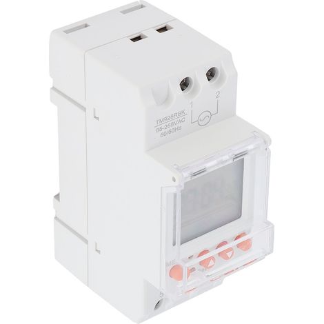 Interrupteur Horaire Programmable avec Écran LCD Rétroéclairé, Contrôle Domotique Analogique, 85-265V 30A (1/5)