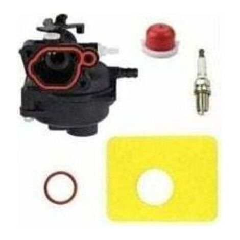 799583 carburateur filtre à air Remplacement Kit pour Briggs & Stratton 591160 595656 , XU,591979 593261 08P502 8P502 09P602 9P602 300E 450E 500E 125cc OVH Moteurs de Tondeuse à Gazon (1/4)