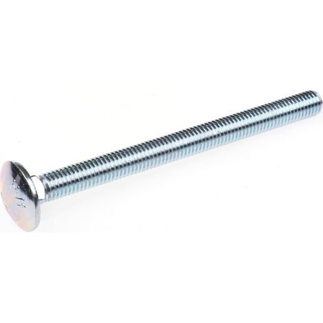 Boulon Acier, , Zingage brillant, M8 x 100mm ( Prix pour Sachet de 25 )