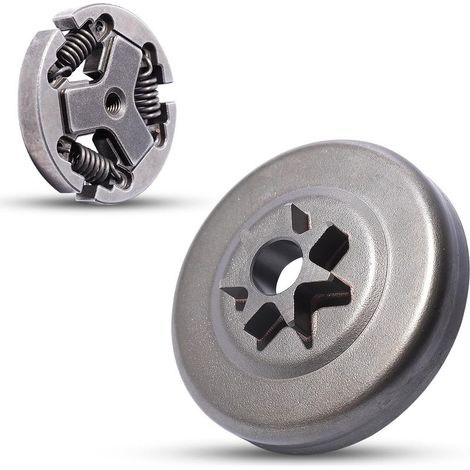 Ensemble tambour d'embrayage pignon 3/8" 7T pour tronçonneuses Echo CS-370 CS-400 CS-440 CS-450 CS-400F CS-370F CS-4200ES CS-420ES remplaçant A056000180