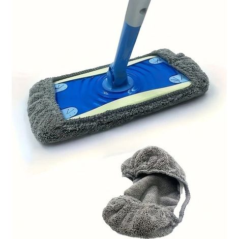 Set mit 6 wiederverwendbaren Mikrofasertüchern, waschbar und leicht zu entstauben, für die Trocken- und Nassreinigung. Ideal für den Hausgebrauch. (1/4)