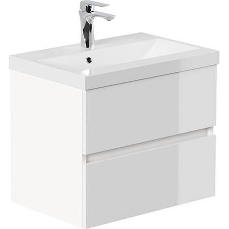 Home Deluxe - Conjunto de muebles de baño WANGEROOGE DELUXE Made in Germany  Color: Blanco, Talla: S