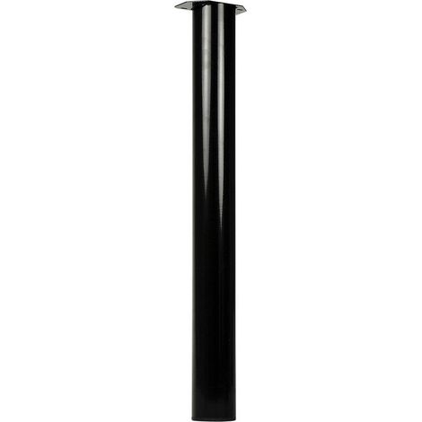 Tischbein Schwarz rund Stahl 720 mm - Pro Stück (1/5)