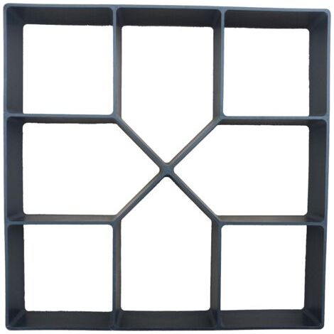 Moule à Pavage Plastique 40 x 40 cm pour Garden Terrasse Allée Patio Jardin Trottoirs Chemin de Pavage en Ciment Béton Moule à Pavé Réutilisable Moule de Coffrage Bricolage