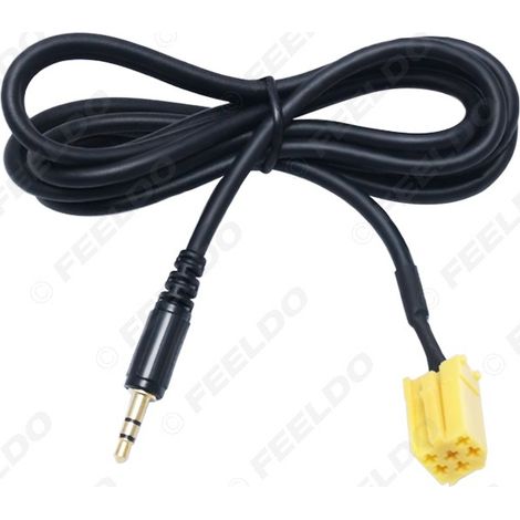 Câble d'entrée audio AUX compatible avec connecteur audio 3,5 mm Alfa Romeo/Lancia/Fiat