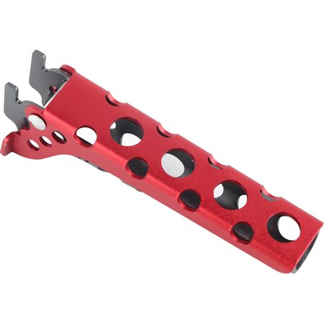 Pinces de préhension pour casseroles et bols chauds, en alliage d'aluminium, anti-brûlures, pour le camping, noires et rouges. (1/5)