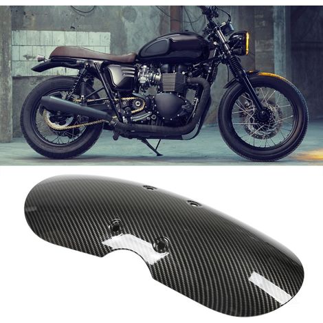 Vorderradkotflügel aus strukturierter Kohlefaser für Triumph Bonneville T100 Motorrad (1/5)