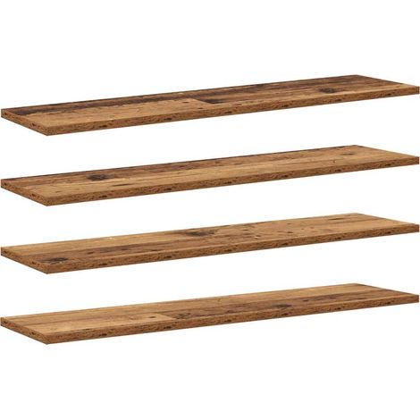 Maison Exclusive - Regalbrett 4 pcs Braun 80 x 20 x 1,5 cm Holzwe