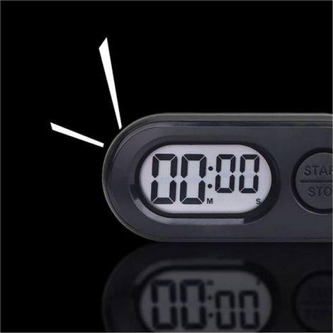 Chronomètre porte-clés à compte à rebours, minuteur de poche LCD pour douche, études, cuisine, sport et entraînement (1/5)