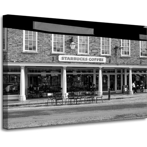 Starbucks Architektur-Leinwanddruck 90x60 cm