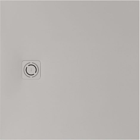 Receveur de douche extra plat en Stonex® "Terran-N"+Grille "Twist"-900x900mm - Perle (1/2)