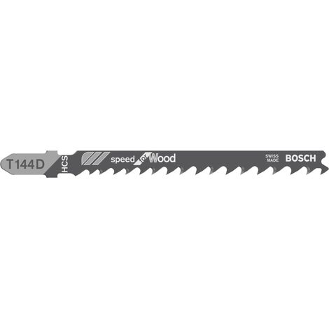 Bosch Professional 25 x Lame per seghetto alternativo T 144 D Speed for Wood (per Legno tenero, straight cut, accessorio Seghetto alternativo)