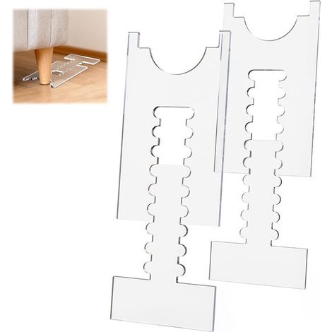 Protection murale / canapé / meubles / tête de lit – Lot de 2 – Transparent – ​​Ajustable – Empêche les rayures et les taches (1/5)