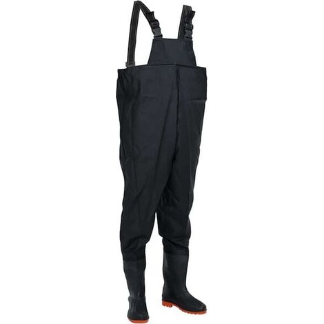 Bottes noires montantes, pointure 46 (1/5)