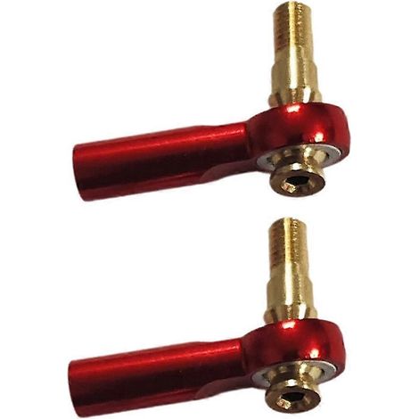Tige de traction de positionnement de rotule M3, biellette de servo de rotule 2 mm, rouge (1/5)