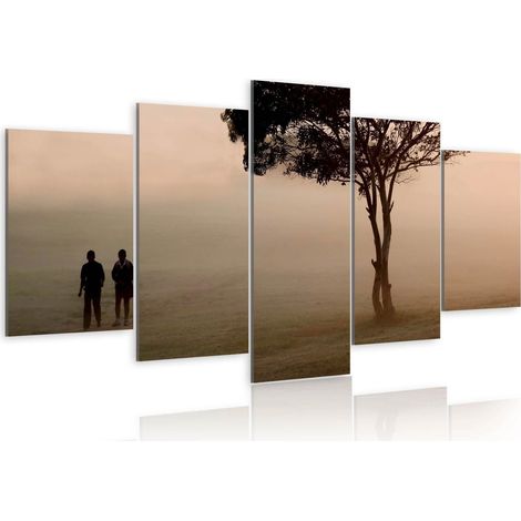 Tableau promenade dans le brouillard - 200 x 100 cm (1/3)