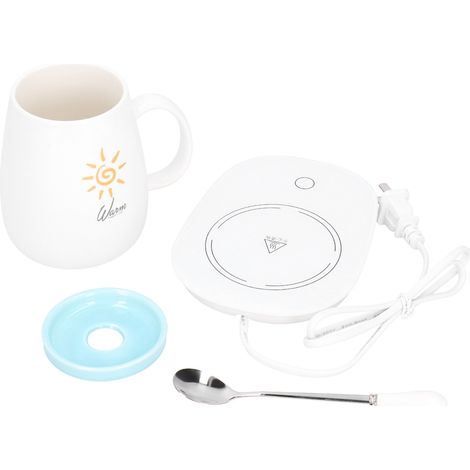 Chauffe-tasse 55℃ - Plaque chauffante imperméable pour mug à café, thé au lait et boissons - 220V (1/5)