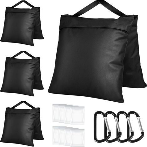 Lot de 4 Sac de Sable Résistants, 58x26cm Sacs de Lestage,pour Renforcer Lestage, Sac de Sable pour Tente, Parasol (1/5)