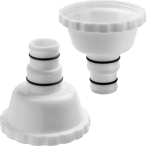 RP/RX Skimmer-Adapter, Ersatzzubehör für Summer Waves oberirdische Poolteile, Vakuum-Skimmer für 1,5-Zoll- und 1,25-Zoll-Schlauchanschlüsse (2 Stück)