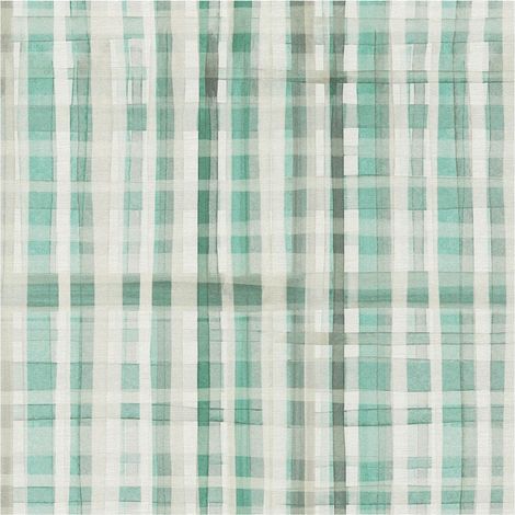 Graphic wallpaper wall Profhome 782243 hot embossed non-woven wallpaper smooth with checkered pattern matt cream pastel turquoise olive green grey beige 5,33 m2 (1/5)