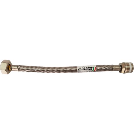 FLESSIBILE IN ACCIAIO INOX M3/8" x F1/2" GIR. "FLEXCORE" cm (1/2)