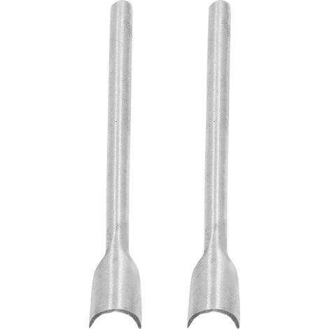 Lot de 2 emporte-pièce cuir demi-cercle acier outil pour courroie braceau 10mm (1/5)