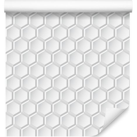 Carta da parati con figure geometriche 3D ottiche per soggiorno e camera da letto, 50x1000 cm (1/5)