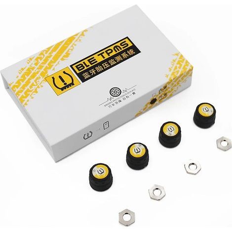 Universal external TPMS tire pressure sensor with Bluetooth 4.0, compatible with iOS and Android. Easy installation (Bluetooth 4.0). (1/5)