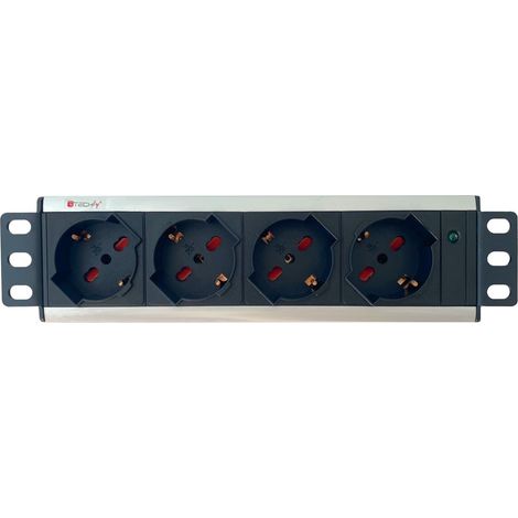 Multiprise Universelle 4 postes Rack 10" (1/4)