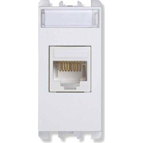Presa di rete RJ45 Categoria 6 Serie Urmet Simon Nea Bianca 10446.B