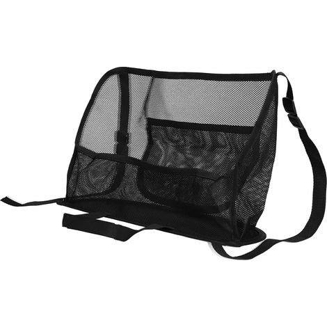 CCYKXA Noir Poche de Filet de Voiture, Support de Sac à Main Universel de Poche de Filet de Voiture Entre Les Sièges, Organisateur de Sac de Rangement en Maille, Barrière pour Animaux de Compagnie pou