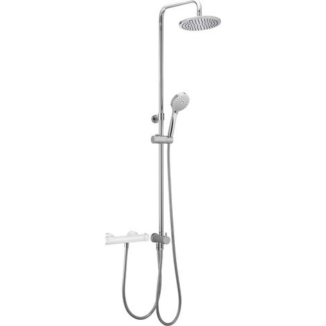 Colonna doccia con doccetta e soffione Cromato in ABS Cisal DSQ8201221 (1/2)