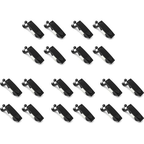 20 PièCes SéRies Loquet à Compression en Alliage de Zinc Loquet à Levier Affleurant Plage de Prise RéGlable 0,04 Pouces-0,94 Pouces (1/5)