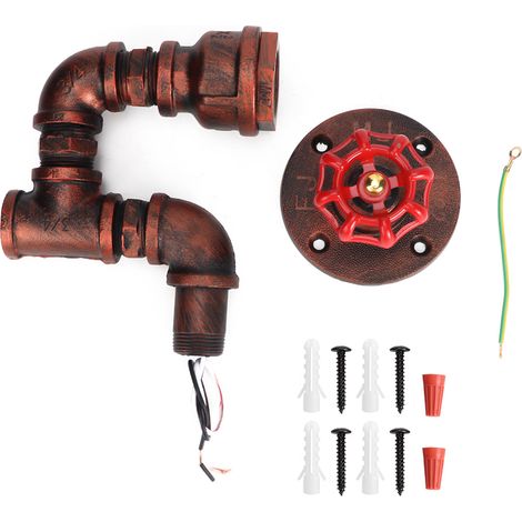Lampe Murale E27 - Applique En Tube D'acier - Style Industriel Rétrô - Pour Couloir Bar Balcon - 1 Pièce (1/5)