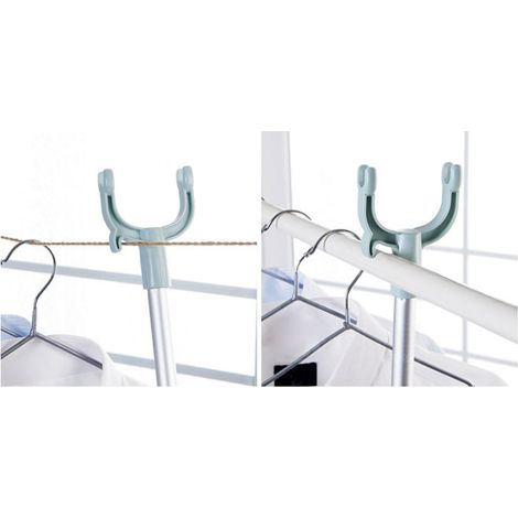 Kleiderbügel mit einziehbaren Stangen und verstellbarer Kleiderstange aus Aluminiumrohr (1/4)