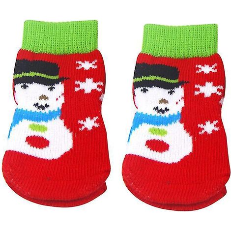 4 Paar Socken mit Cartoon-Hundenmotiven