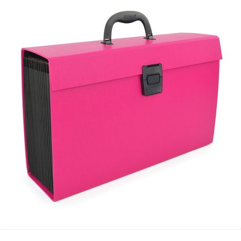 Trieur Valisette avec Poignée, 19 Compartiments, A4+, Rose (1/5)