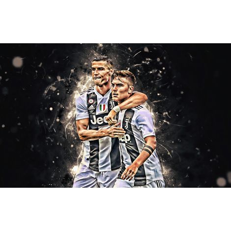 Papier peint panoramique Football - Joueurs de Foot - 130 cm x 81 cm (1/2)