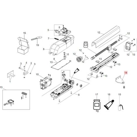Faac – Pièce détachée patte de fixation antérieure pour motorisation de portail – Compatible 413 24V et 230V – SKU 722809 (1/3)