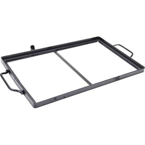 Telaio in ferro con manici per bistecchiera in ghisa piastra in pietra lavica e ollare scegli la misura : 50x30 cm