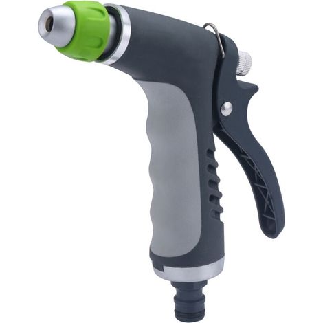 Pistolet d'Arrosage Bi Matière + Revêtement Soft Gripp Jet Réglable - Pistolet d'Arrosage Bi Matière + Revêtement Soft Gripp Jet Réglable (1/5)
