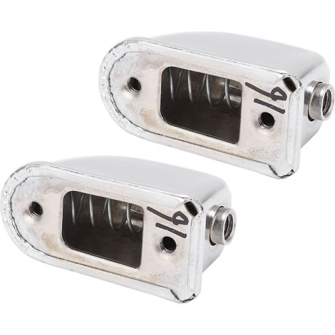 2 Pièces Fûts de Caisse Claire en Acier Chromé, Accessoires de Nettoyage pour Batterie et Percussions WC27A (1/5)