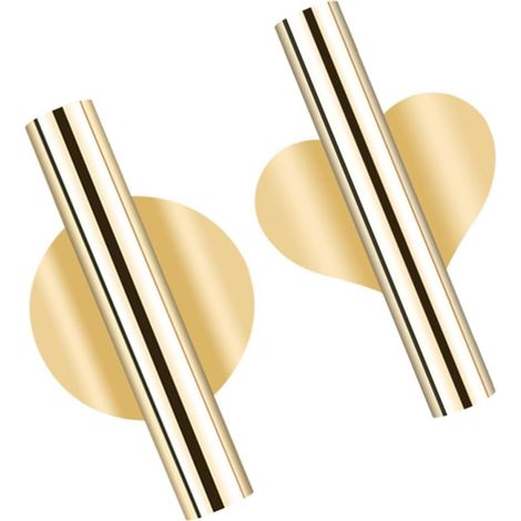 Vases muraux génériques en fer doré, lot de 2, résistants et durables, parfaits (1/5)
