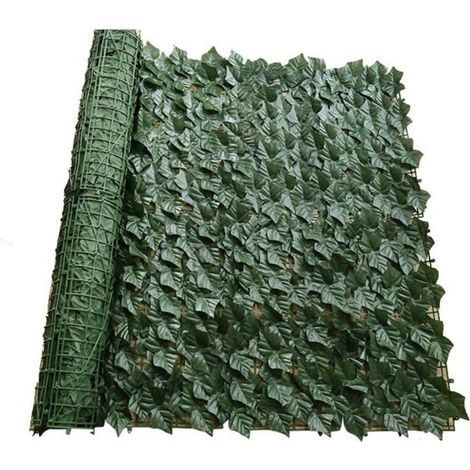 Künstlicher Efeu-Sichtschutz, künstliche Hecken, Zäune und Dekoration, künstliche Laubschutzrolle für die Gartengestaltung (0,53 m)