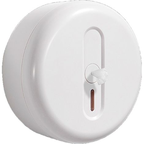 Distributeur de papier toilette mural en plastique, grande capacité, extraction centrale, design moderne pour salle de bain et lieux publics (1/5)