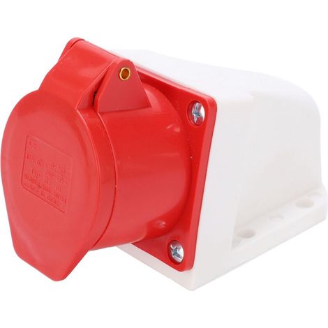 Prise murale industrielle Jeffergarden, 5 broches, 16 A, 220 V/380 V ou 240 V/415 V – Étanche, antidéflagrante, étanche à la poussière, adaptée aux environnements difficiles, montage en surface.